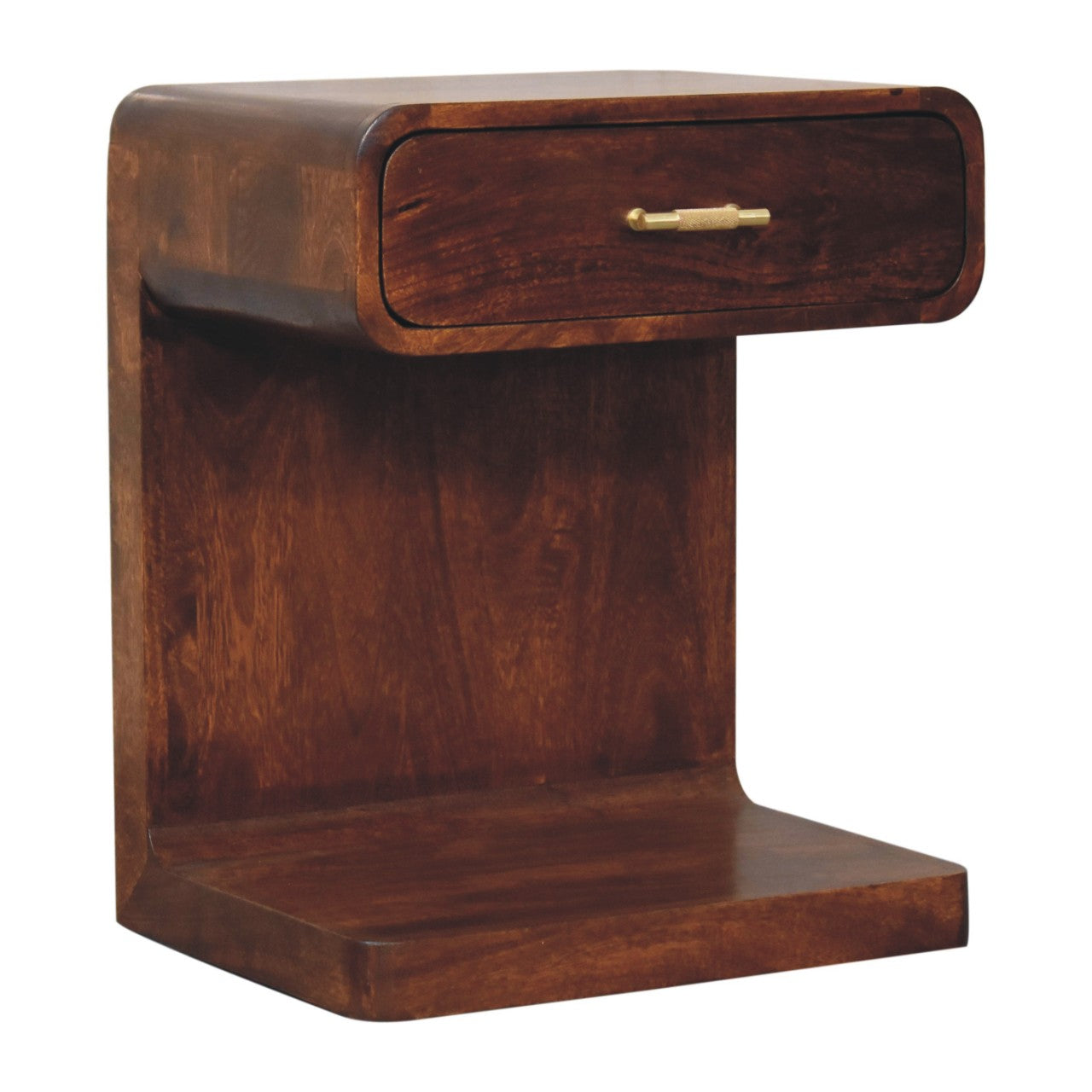 chestnut-t-bar-rounded-bedside-1at Willow and Wine!