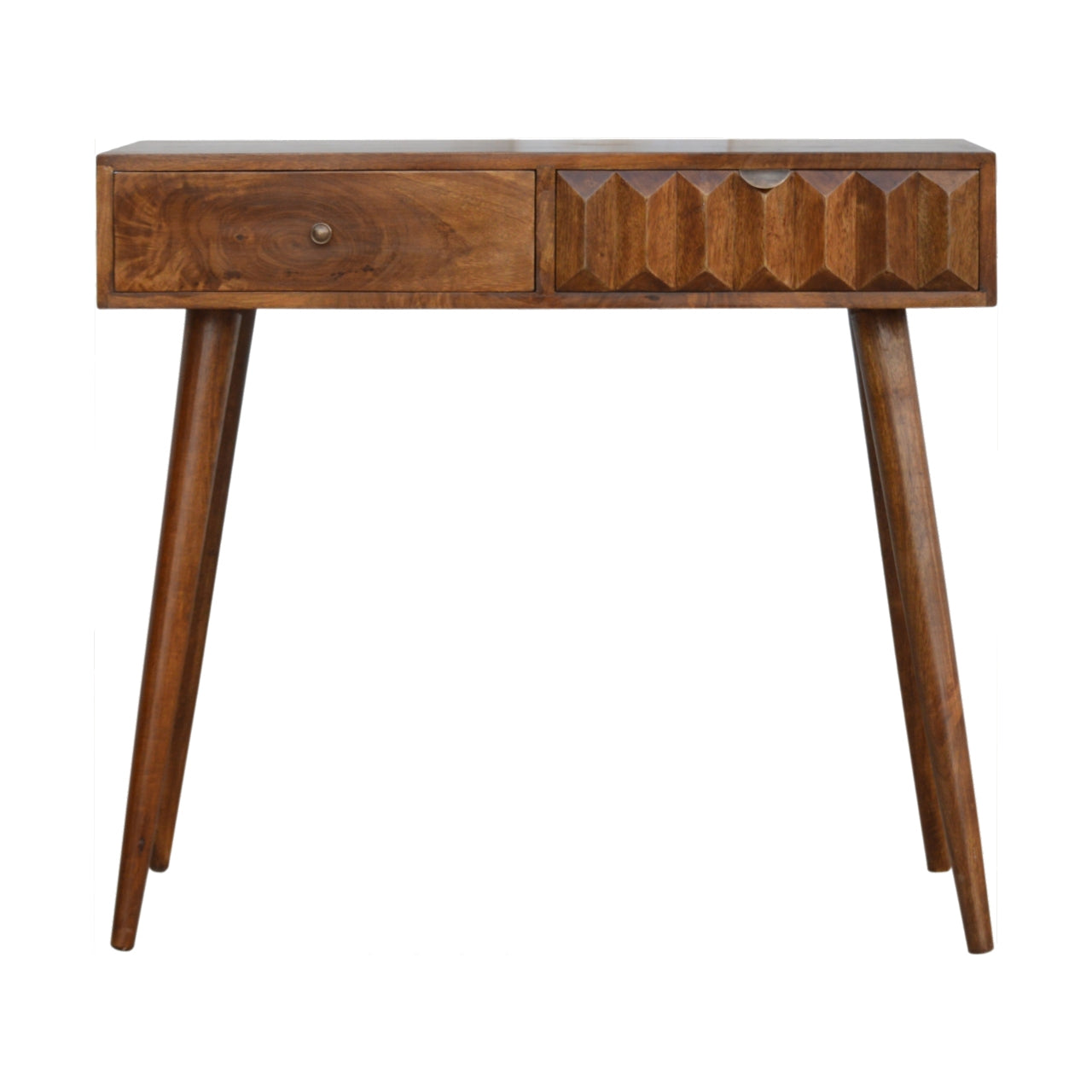 Chestnut Prism Console Table