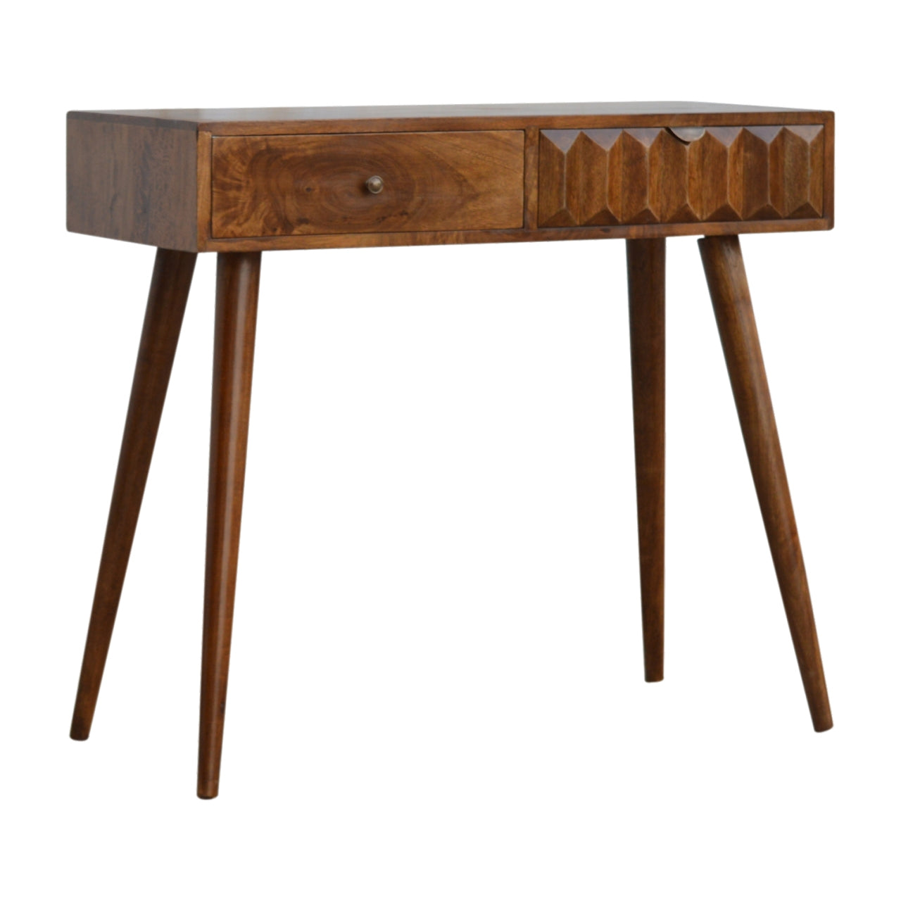 Chestnut Prism Console Table