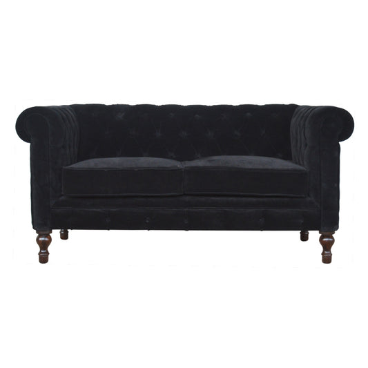 black-velvet-chesterfield-sofaat Willow and Wine!