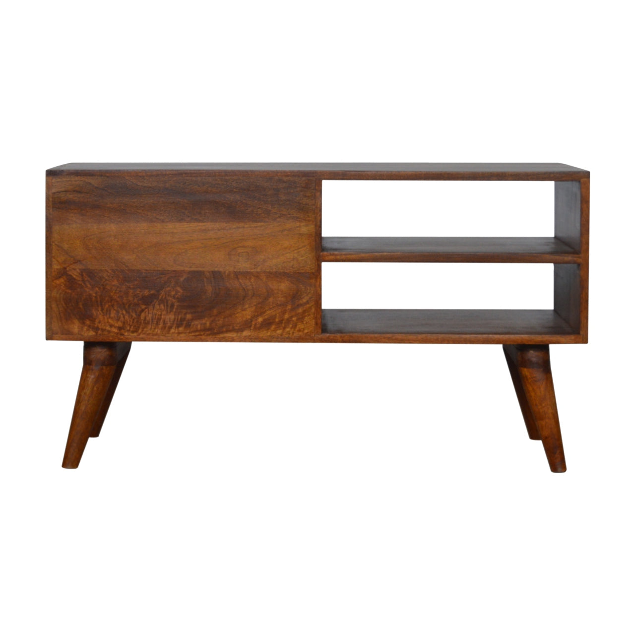 Tile Carved Chestnut TV Unit