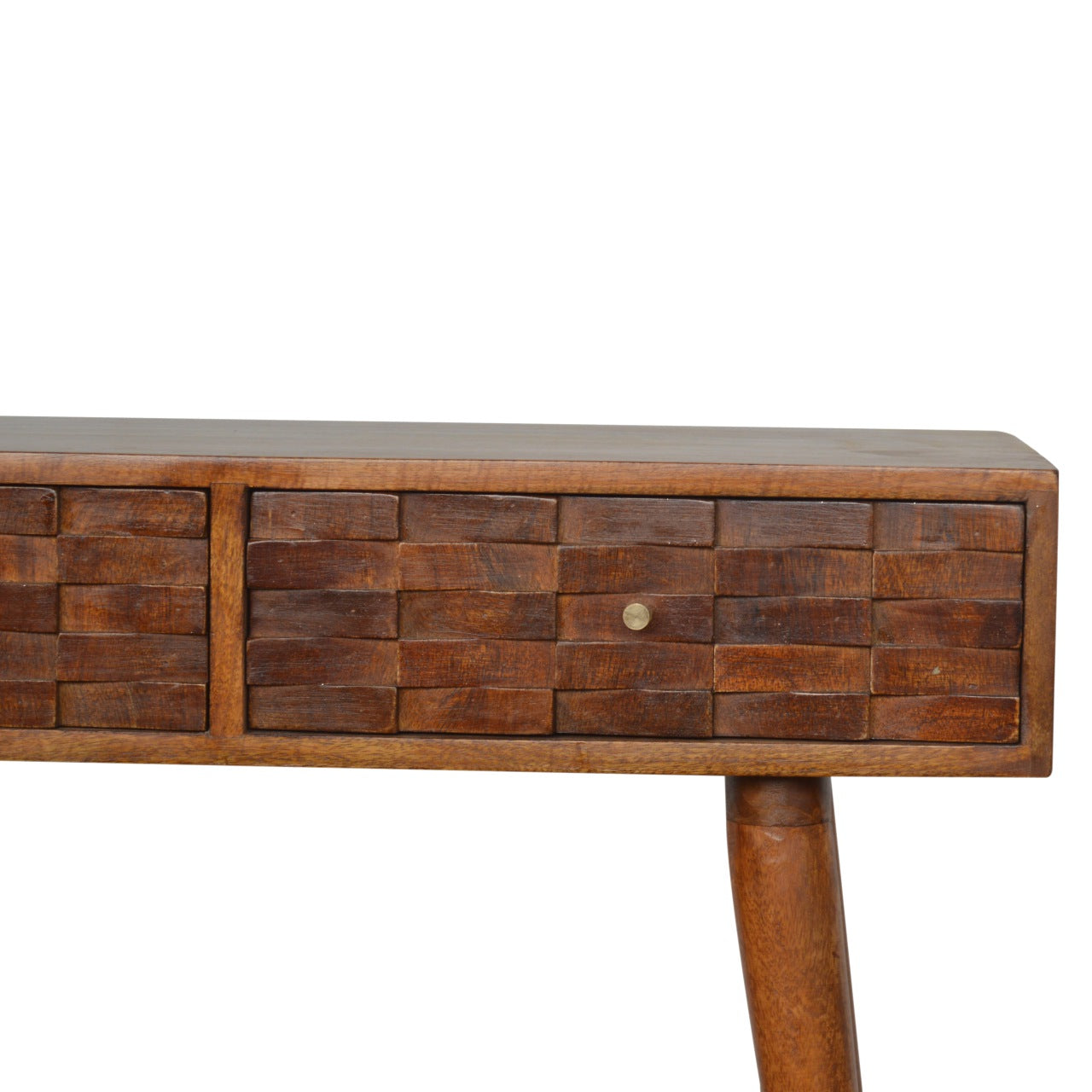 Tile Carve Chestnut Console