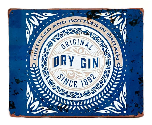 metal-sign-plaque-dry-gin-barat Willow and Wine!