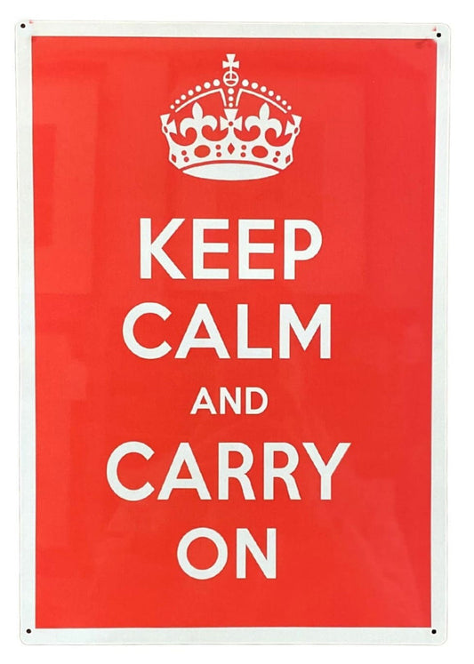 metal-humour-wall-sign-keep-calm-and-carry-onat Willow and Wine!