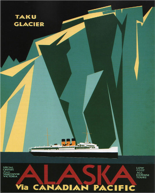 vintage-metal-sign-retro-advertising-alaska-via-canadian-pacific-travelat Willow and Wine!