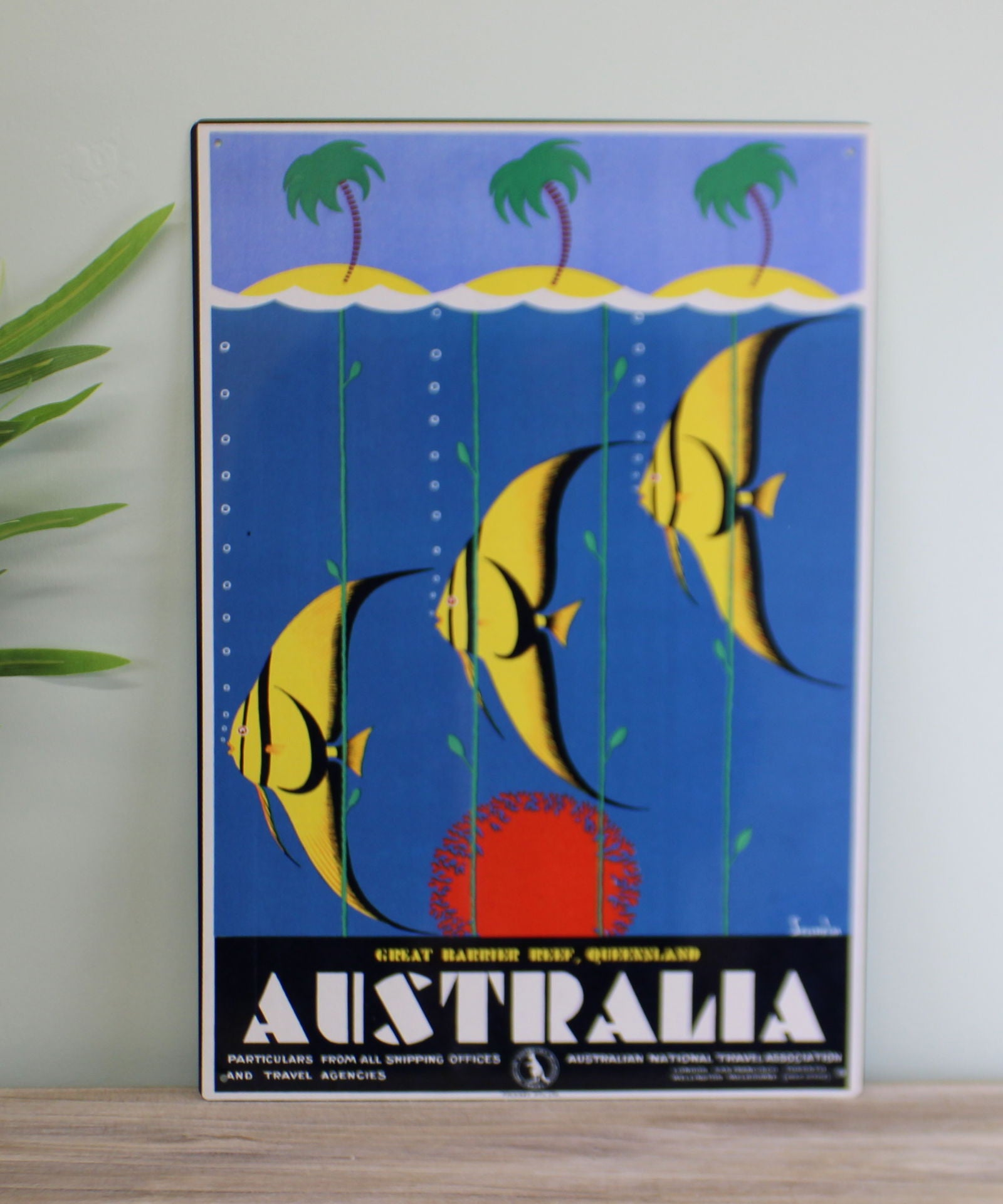 vintage-metal-sign-retro-advertising-australia-fishat Willow and Wine!