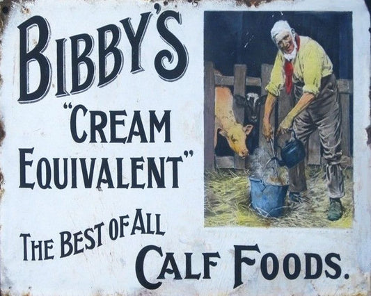 vintage-metal-sign-retro-advertising-bibbys-calf-foodsat Willow and Wine!