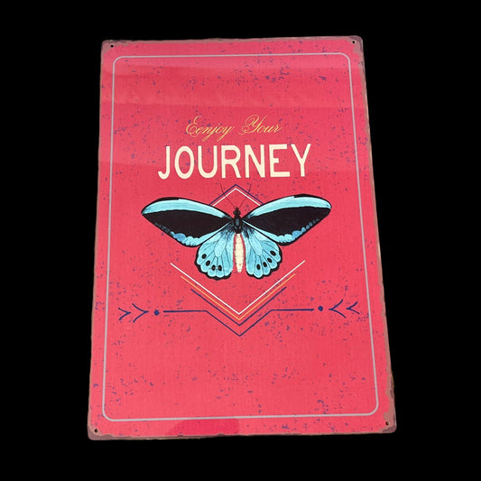 vintage-metal-sign-enjoy-your-journey-butterfly-designat Willow and Wine!