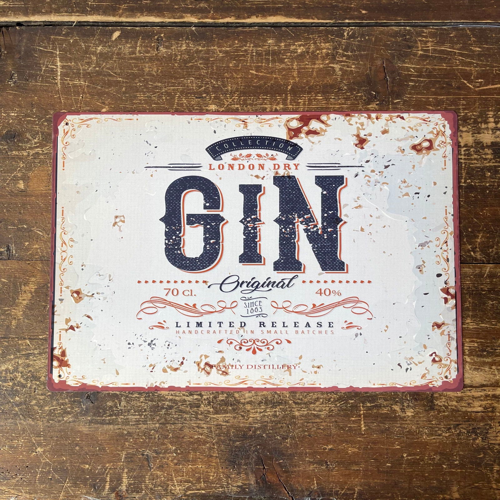 vintage-metal-sign-retro-advertising-london-dry-ginat Willow and Wine!