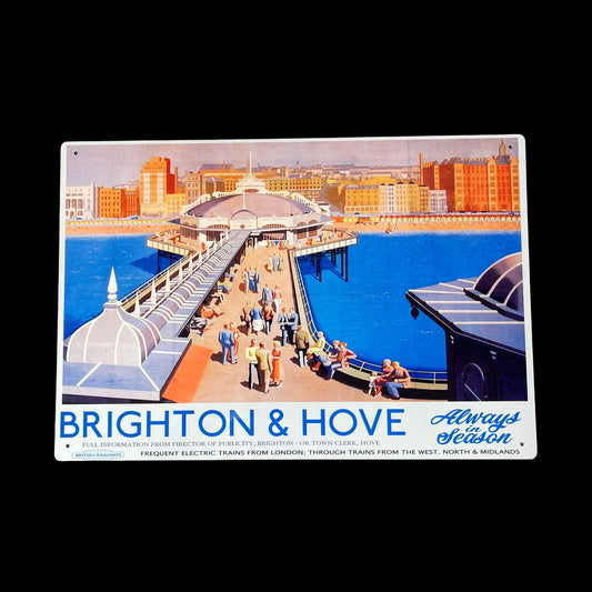 vintage-metal-sign-british-railways-retro-advertising-brighton-hoveat Willow and Wine!