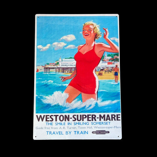 vintage-metal-sign-british-railways-retro-advertising-weston-super-mare-somersetat Willow and Wine!