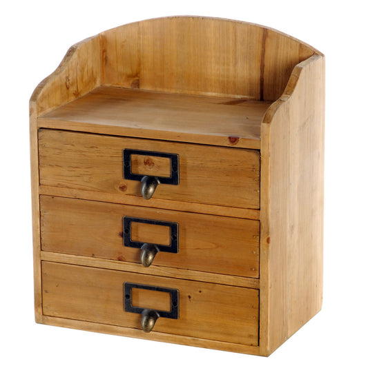 3-drawers-rustic-wood-storage-organizerat Willow and Wine!