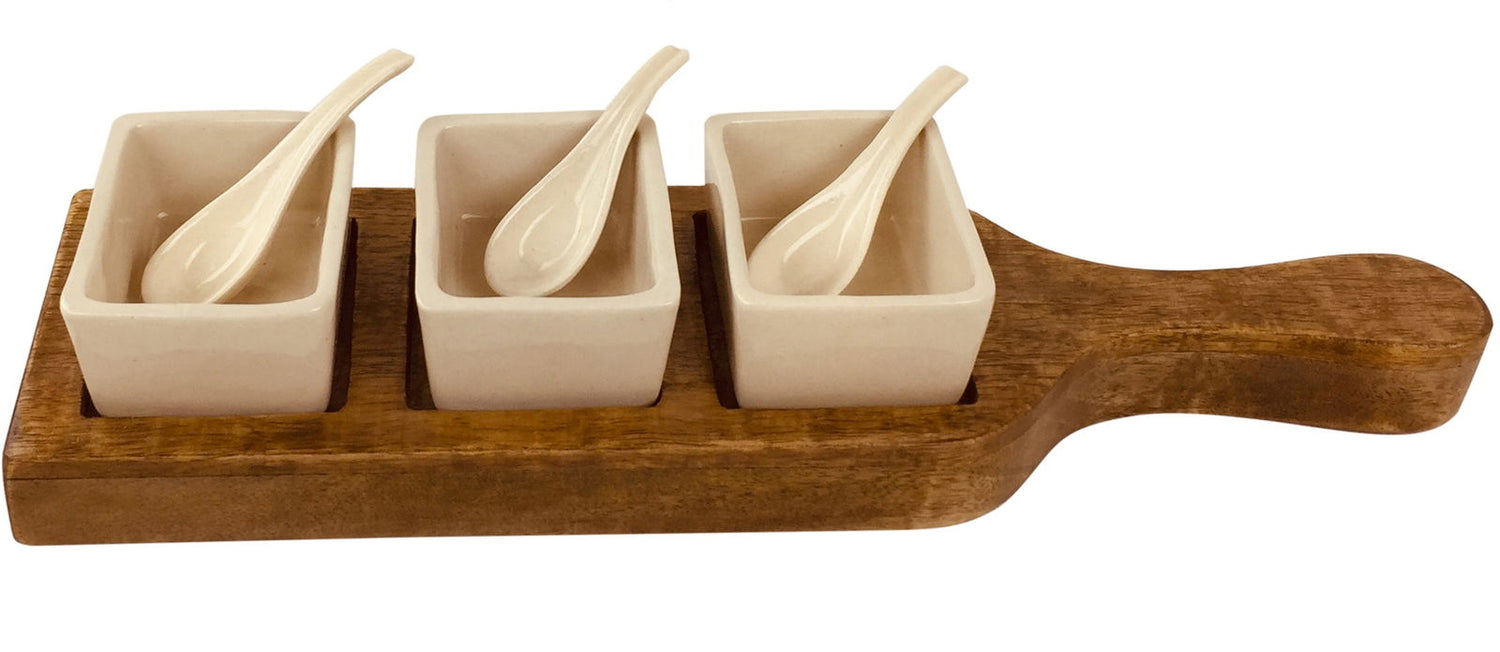 wooden-tray-with-dip-bowls-spoons-36cmat Willow and Wine!