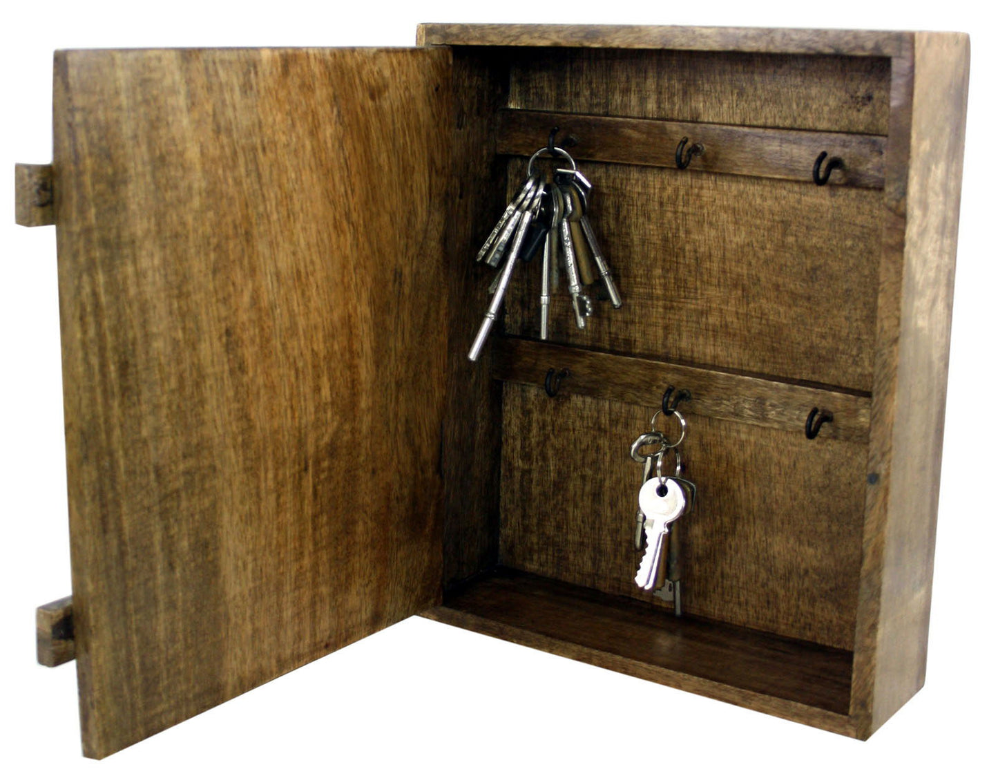 solid-wood-wall-hanging-key-cabinet-with-6-hooksat Willow and Wine!