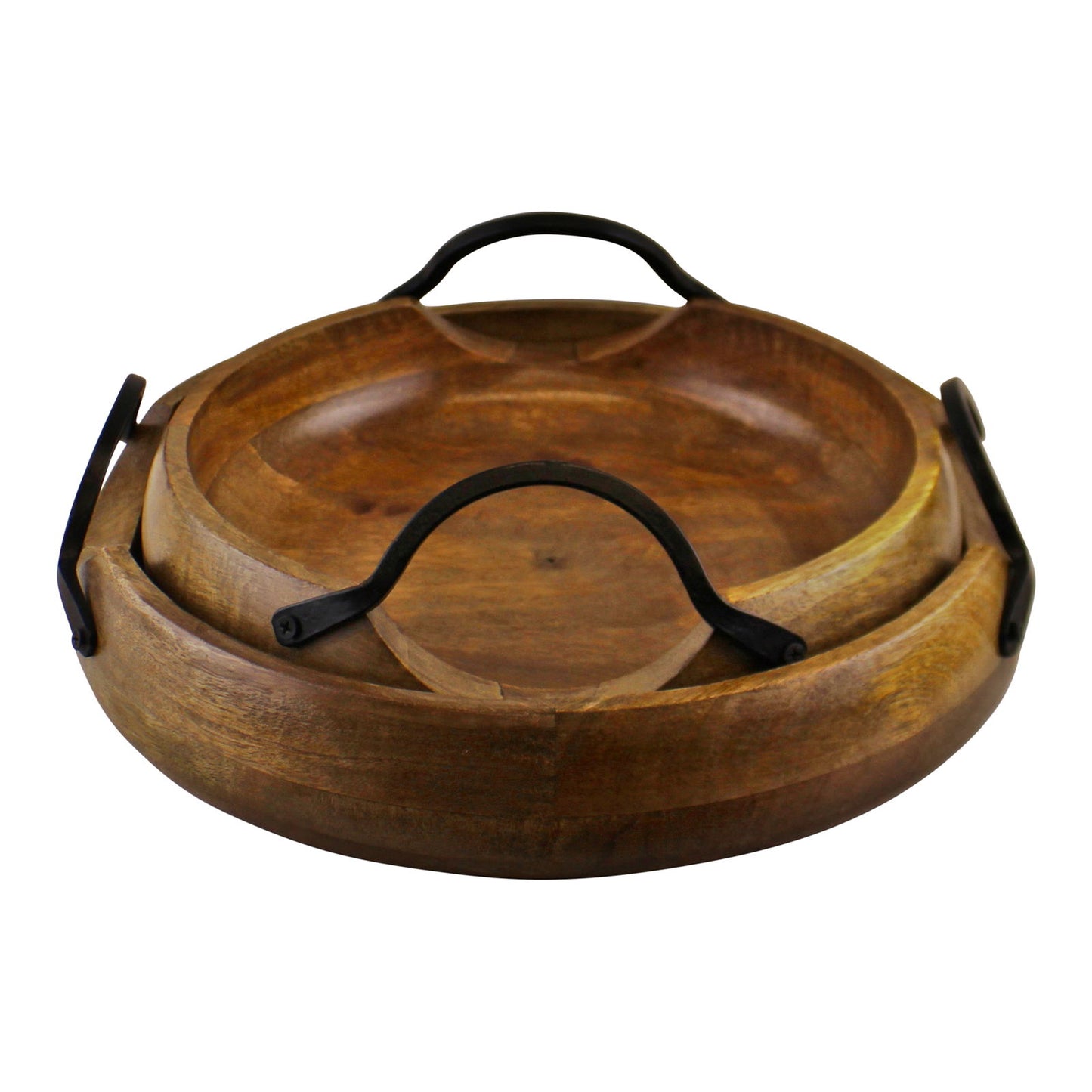 set-of-2-mango-wood-bowls-with-metal-handlesat Willow and Wine!