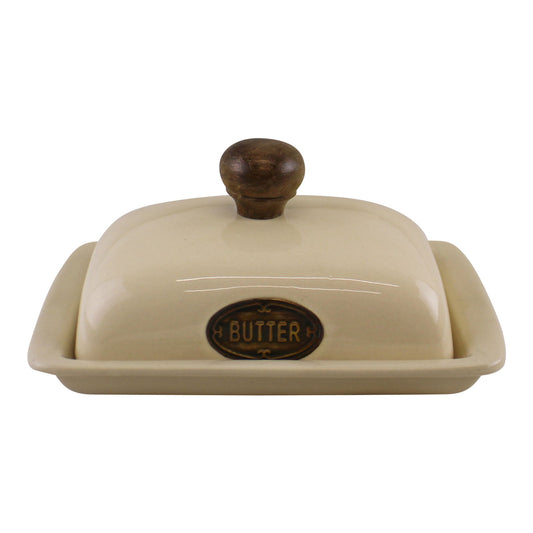 country-cottage-cream-ceramic-butter-dishat Willow and Wine!