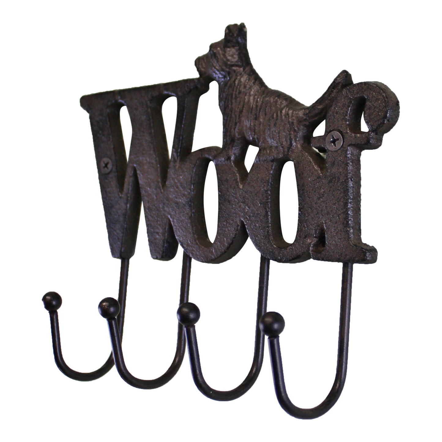 rustic-cast-iron-wall-hooks-dog-design-with-4-hooksat Willow and Wine!