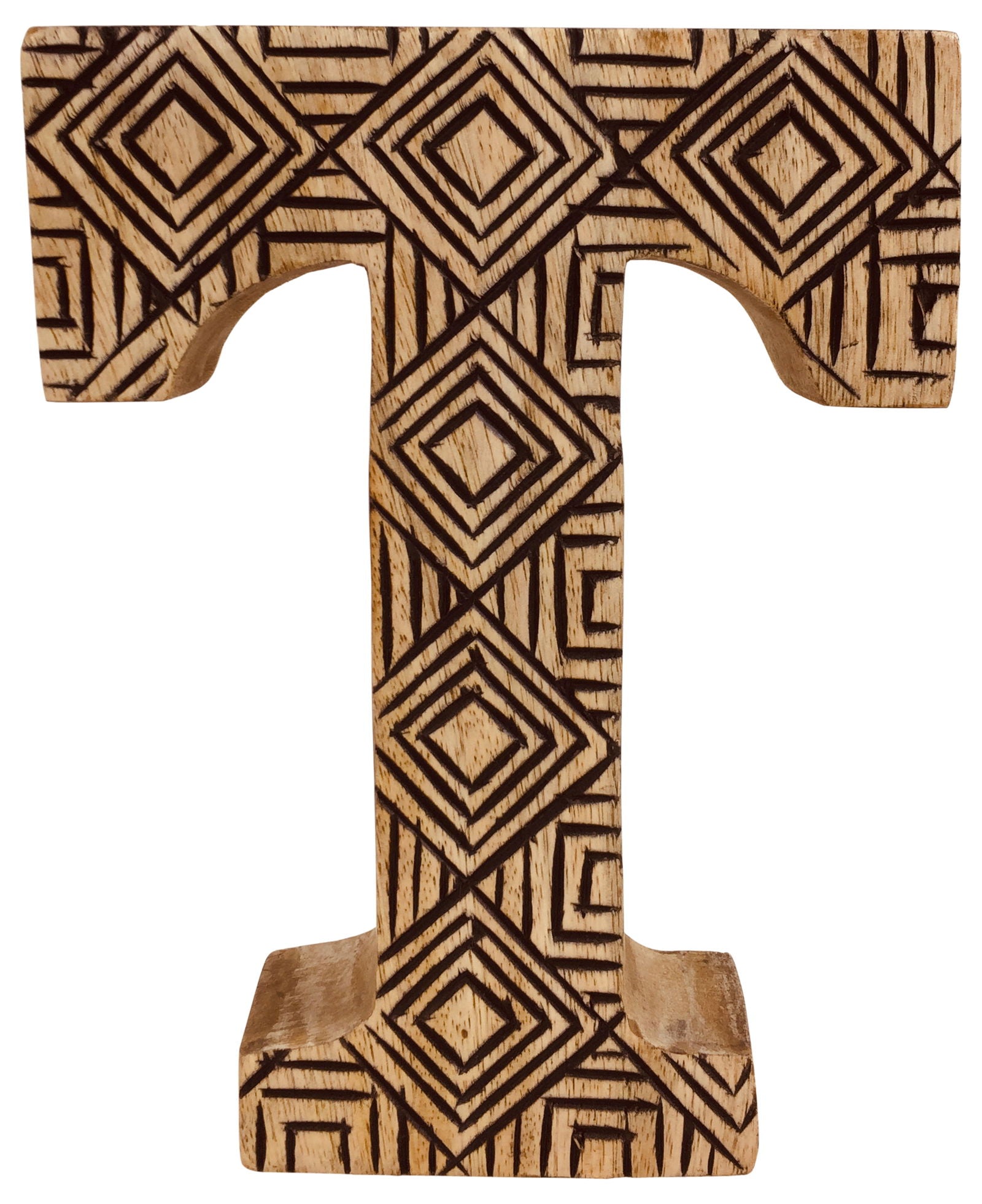 hand-carved-wooden-geometric-letter-tat Willow and Wine!