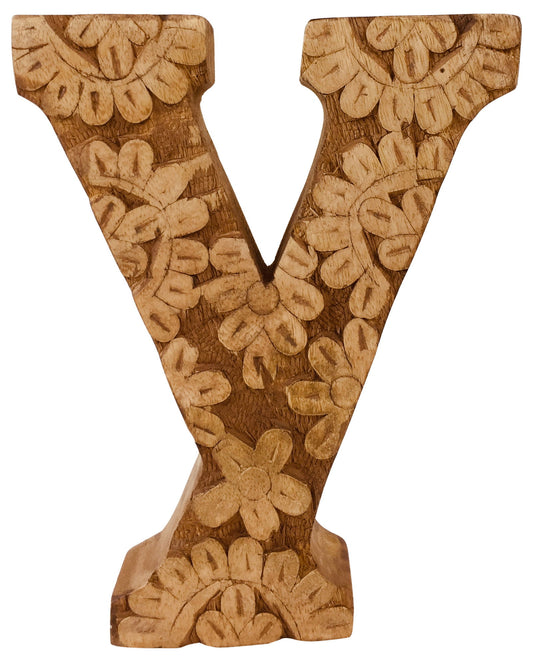 hand-carved-wooden-flower-letter-yat Willow and Wine!