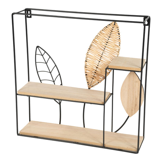 square-metal-framed-rattan-leaf-shelf-unitat Willow and Wine!