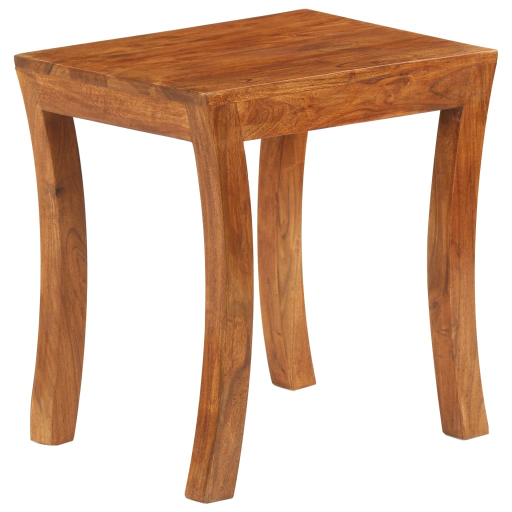 Nesting Table Set 3 Pieces Solid Acacia Wood 50x35x50 cm Brown Willow and Wine