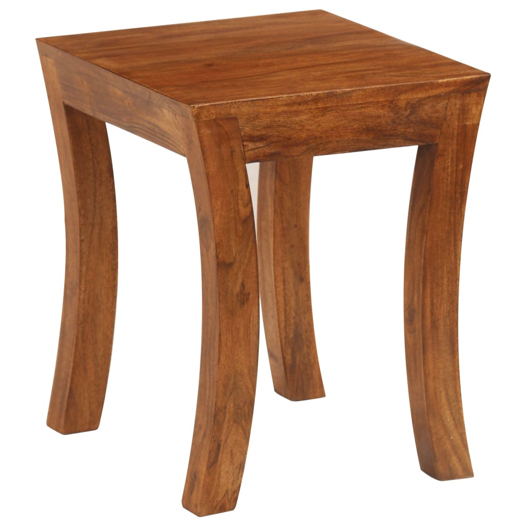 Nesting Table Set 3 Pieces Solid Acacia Wood 50x35x50 cm Brown Willow and Wine