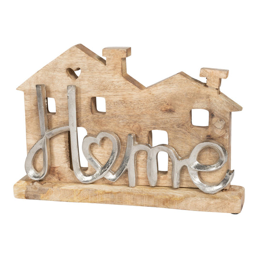 wooden-house-with-silver-home-words-decorationat Willow and Wine!