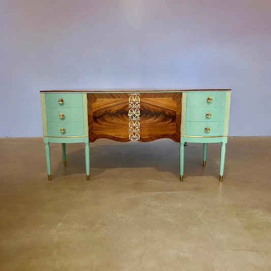 Stunning Strongbow Regency Sideboard finished in a Custom Blue with Gold Detail