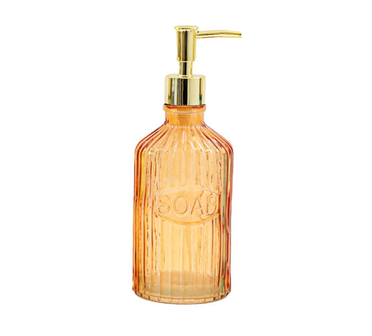 orange-glass-soap-dispenserat Willow and Wine!