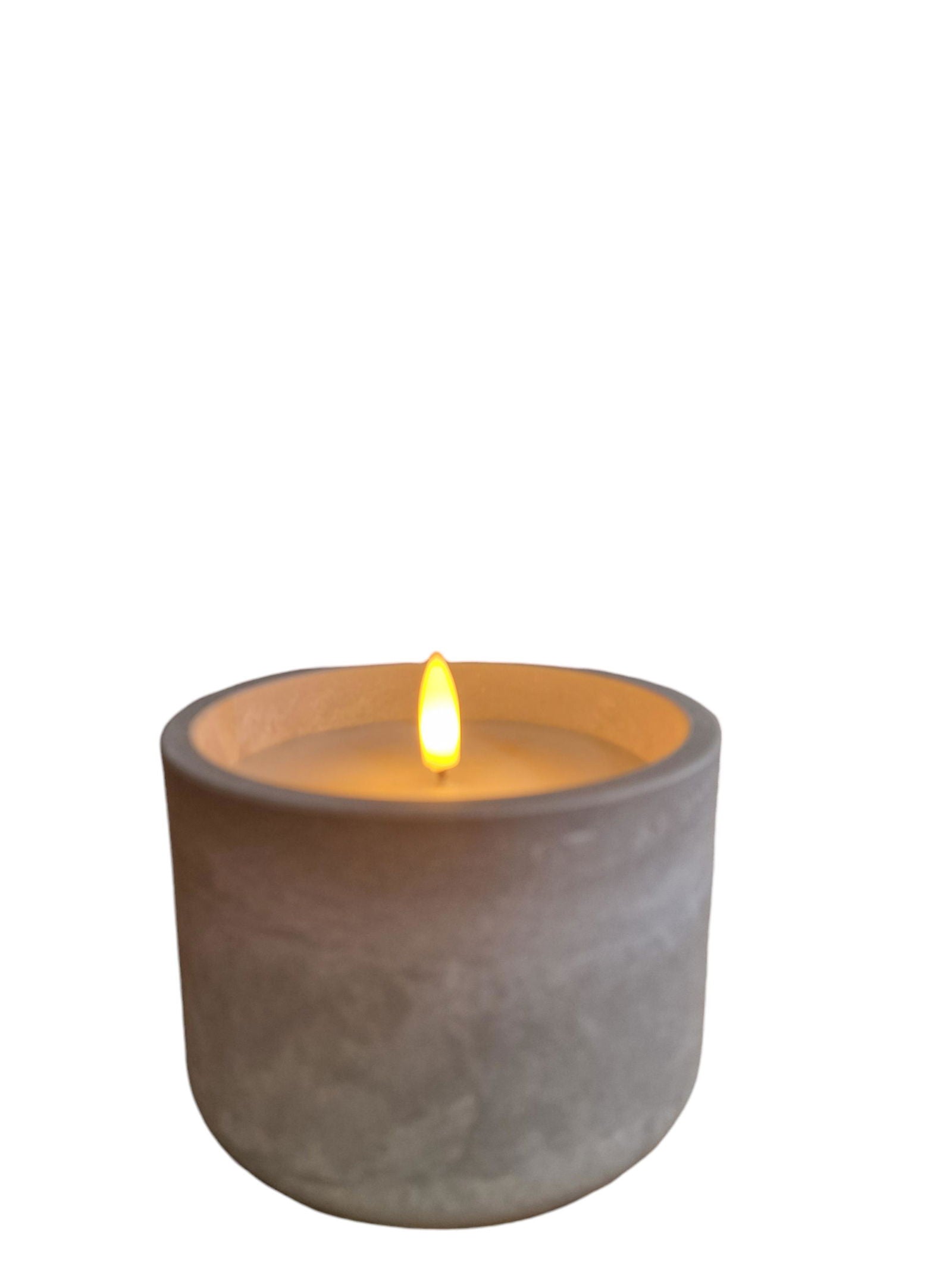 led-cement-circular-candlepot-12x8cmat Willow and Wine!