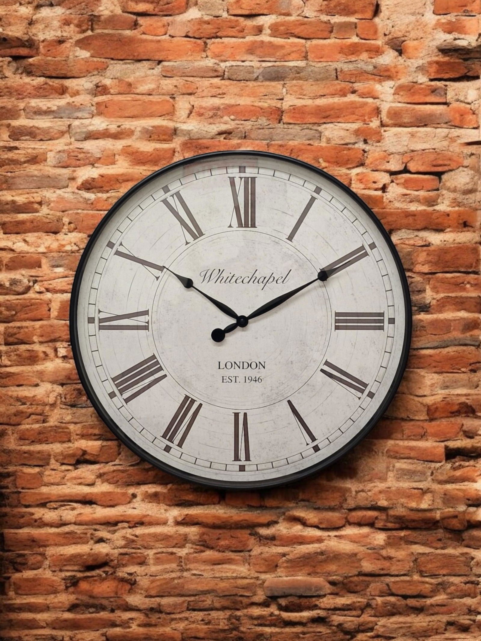 roman-numerals-antique-style-wall-clock-50cmat Willow and Wine!