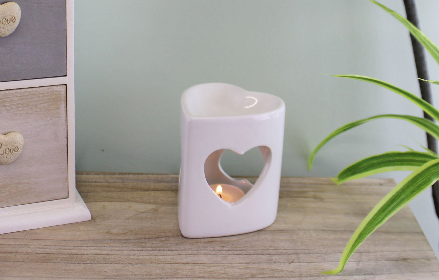 heart-shaped-white-ceramic-oil-burnerat Willow and Wine!