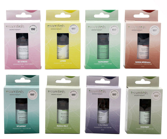 pack-of-8-x-10ml-essentials-aromatherapy-oilat Willow and Wine!