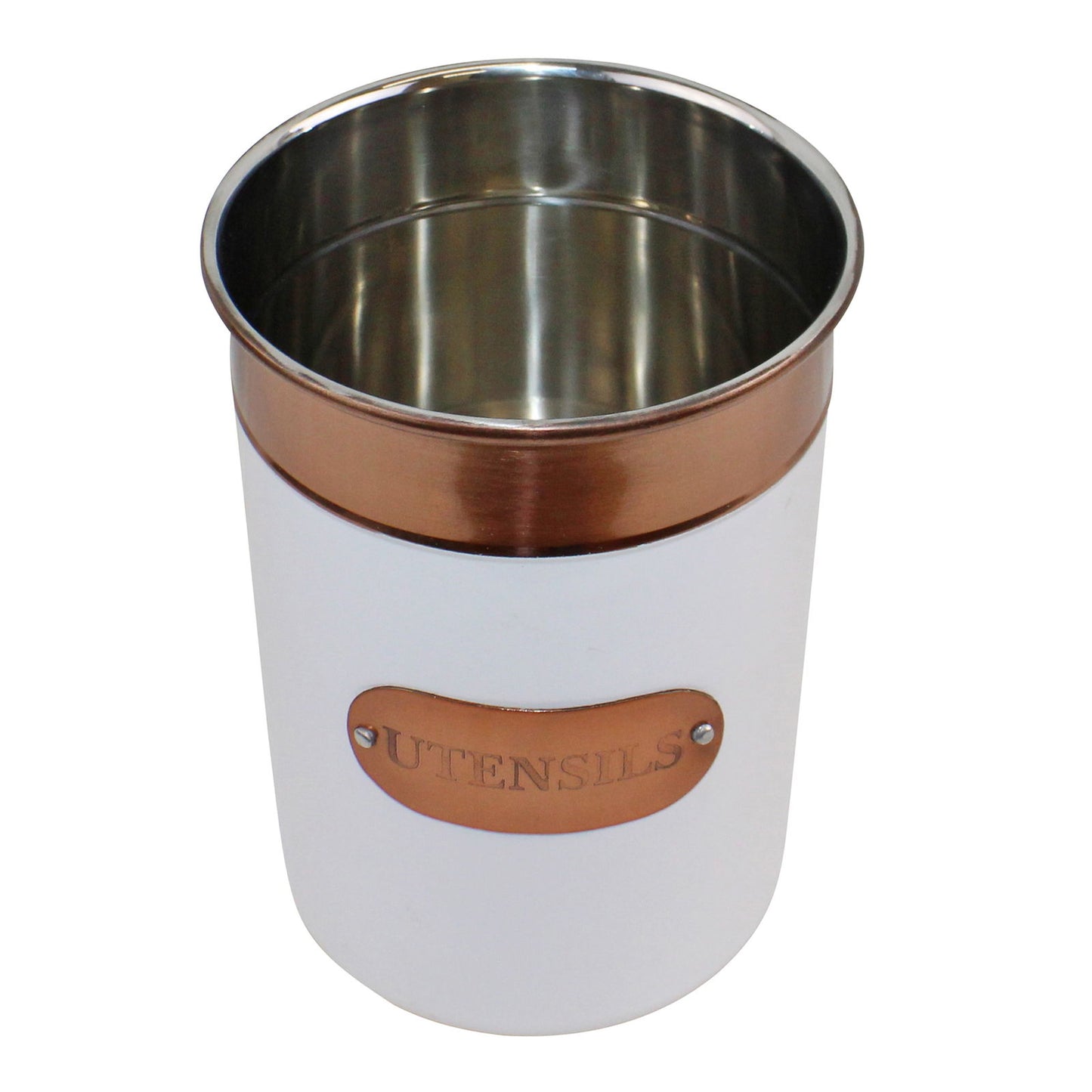 utensils-holder-copper-white-metal-designat Willow and Wine!