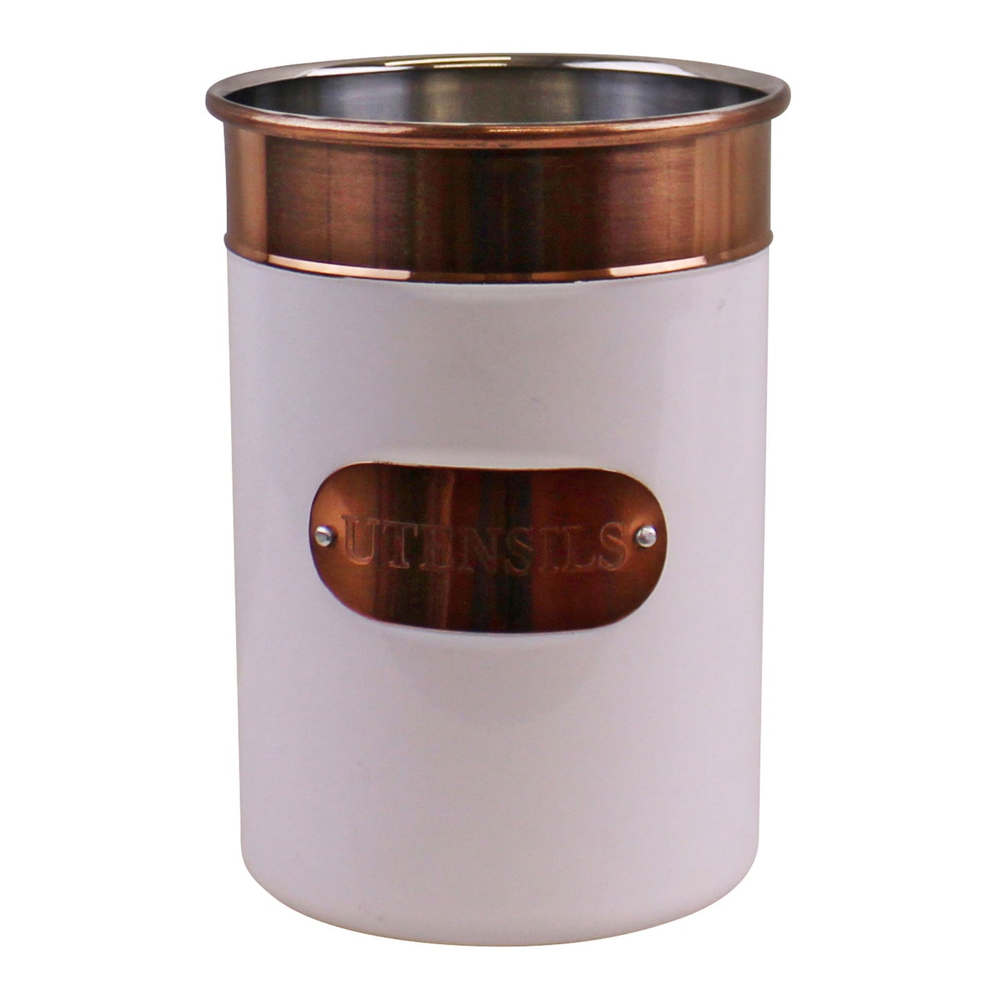 utensils-holder-copper-white-metal-designat Willow and Wine!