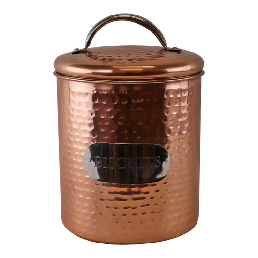 hammered-copper-biscuit-tin-17x14cmat Willow and Wine!