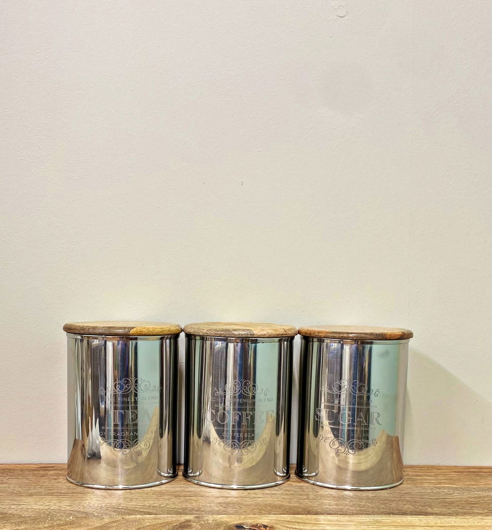 set-of-three-silver-tea-coffee-sugar-containersat Willow and Wine!