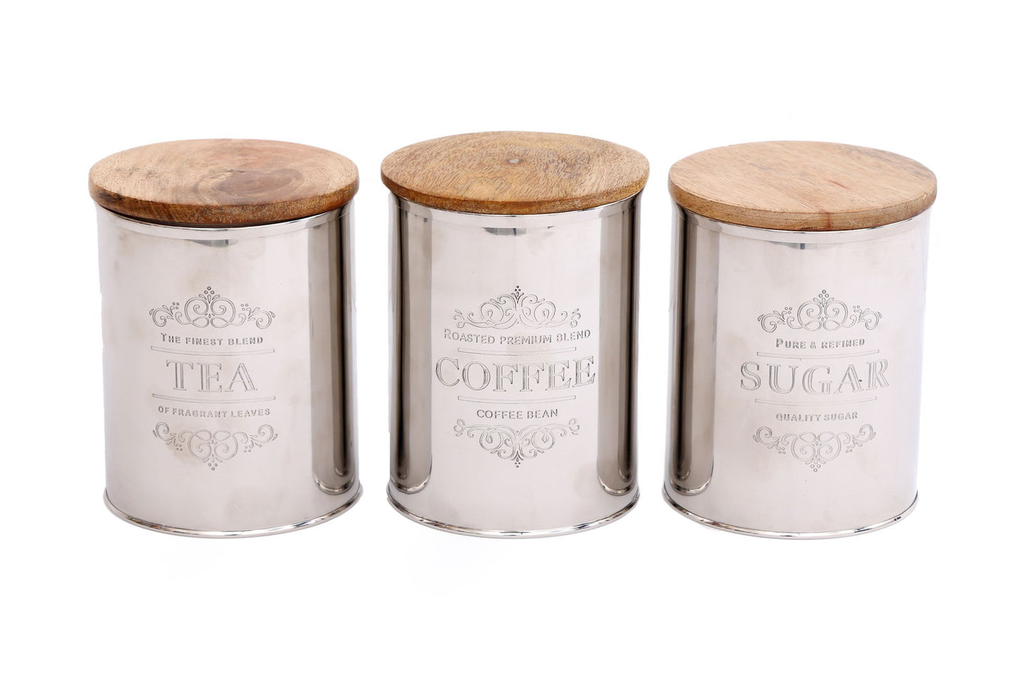 set-of-three-silver-tea-coffee-sugar-containersat Willow and Wine!