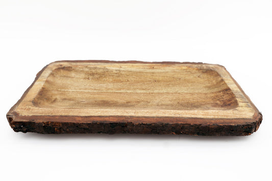 large-wooden-platter-tray-with-bark-edgingat Willow and Wine!