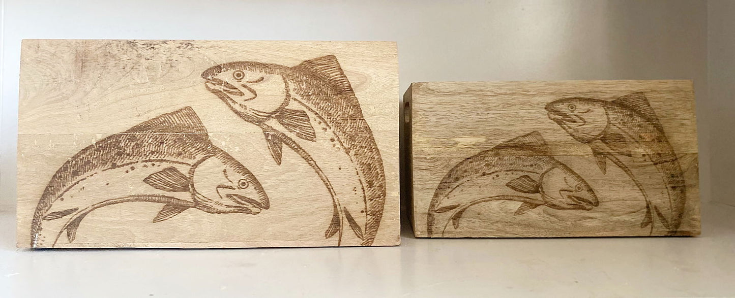 set-of-two-engraved-salmon-cratesat Willow and Wine!