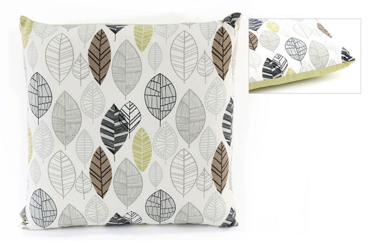 scatter-cushion-with-contemporary-green-leaf-print-design-37cmat Willow and Wine!