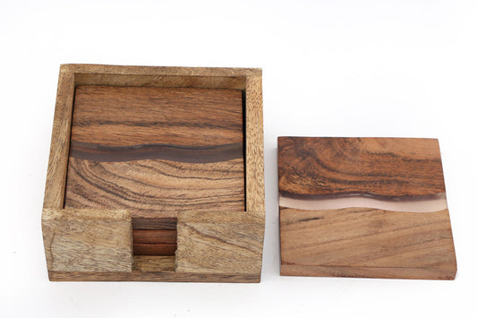 wooden-wave-design-coasters-in-a-wooden-holderat Willow and Wine!