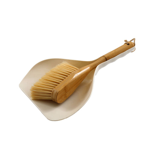 cream-dustpan-bamboo-wooden-brushat Willow and Wine!