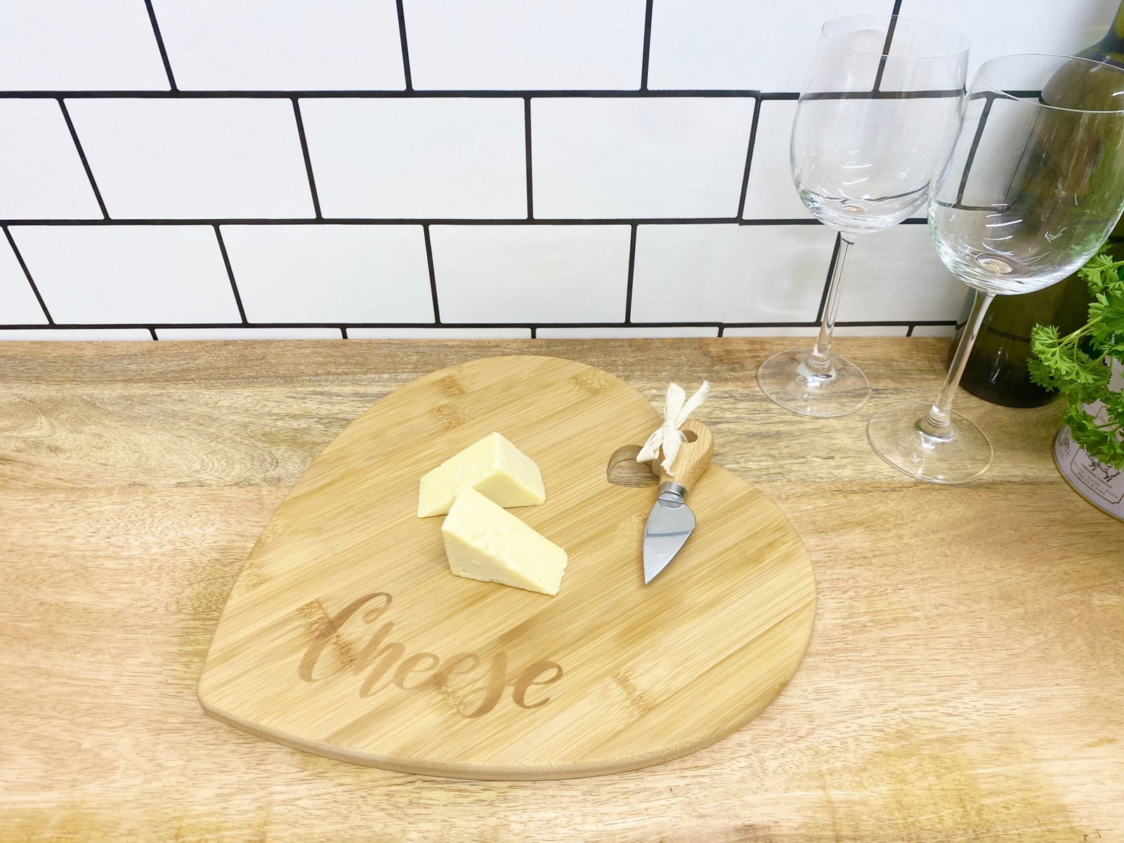 heart-shaped-cheese-board-with-knifeat Willow and Wine!