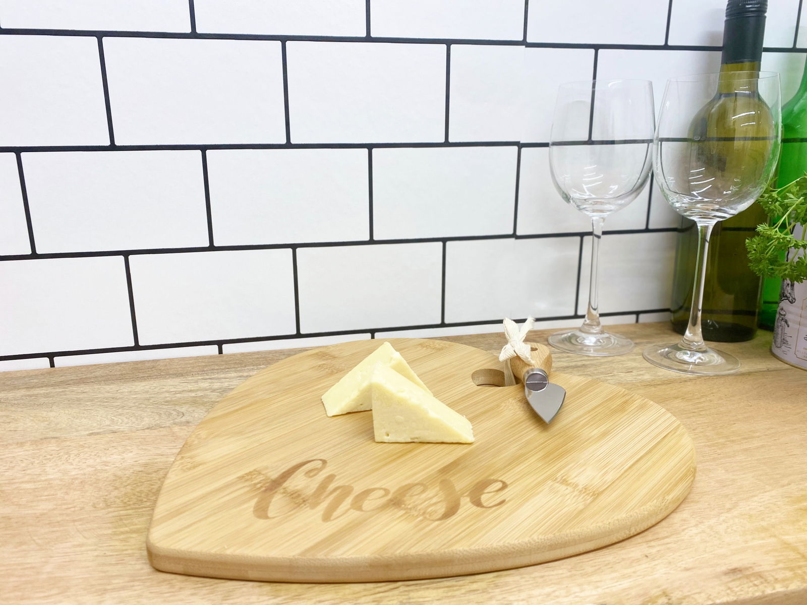 heart-shaped-cheese-board-with-knifeat Willow and Wine!