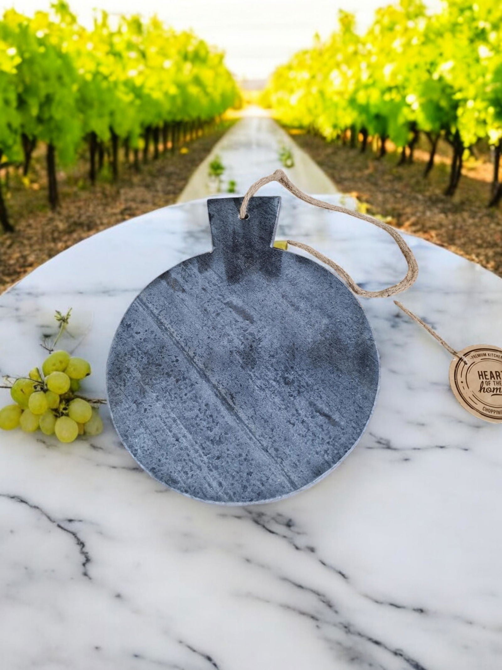 grey-round-marble-chopping-board-31x25cmat Willow and Wine!