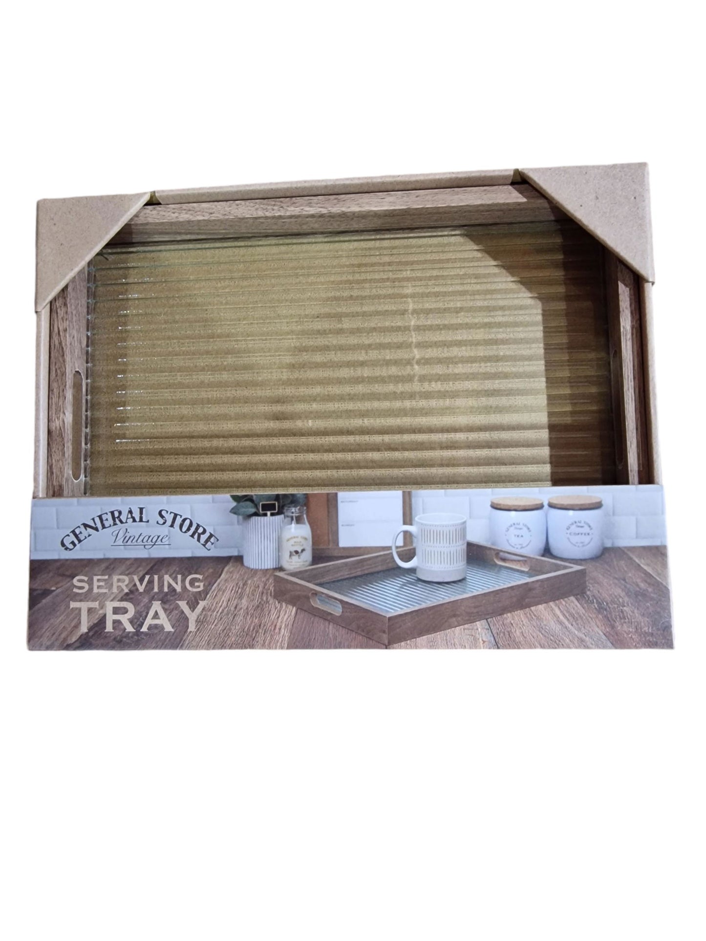 ribbed-glass-wood-tray-30x40cmat Willow and Wine!