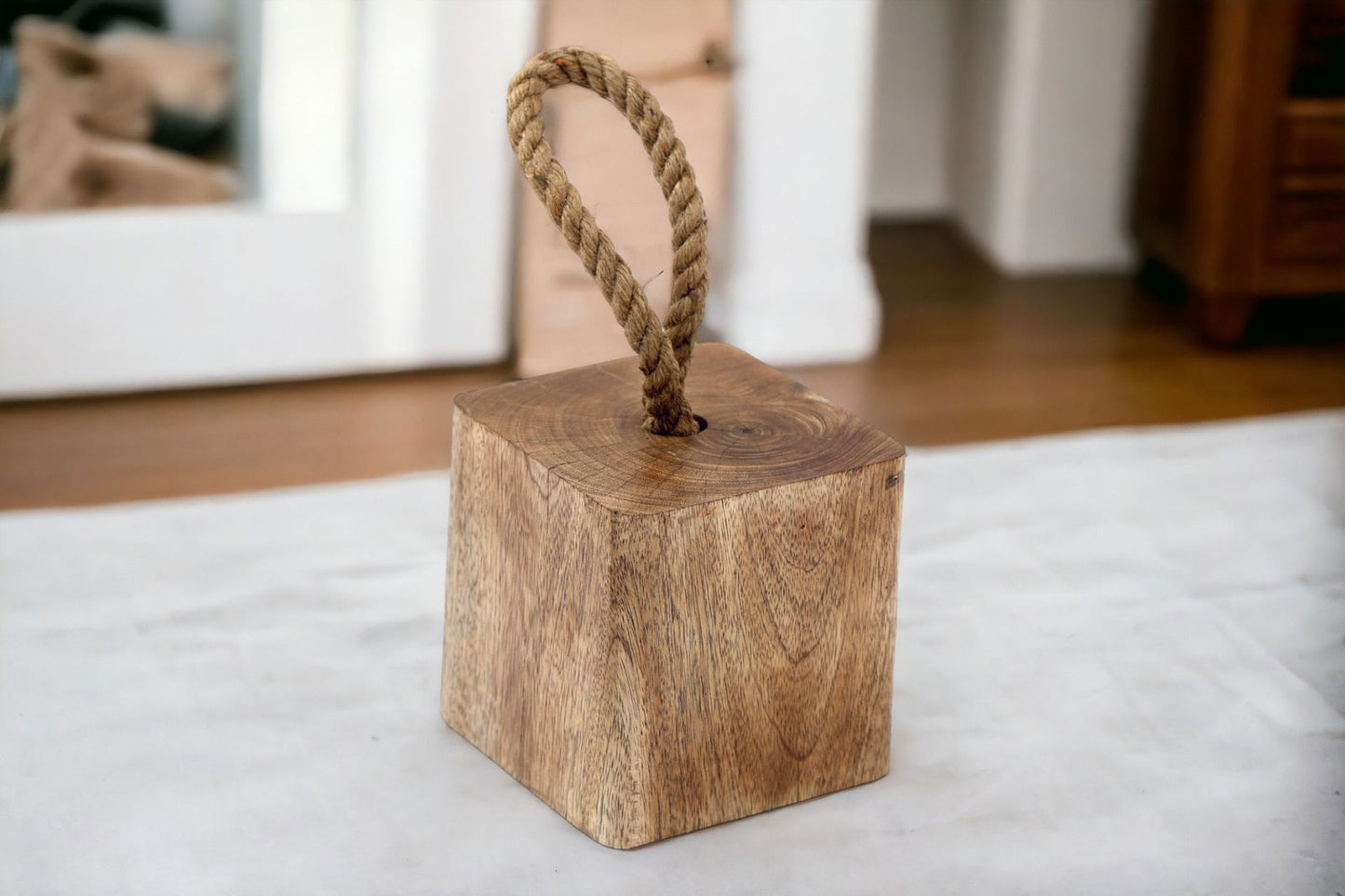 mango-wood-doorstop-with-rope-handel-15cmat Willow and Wine!