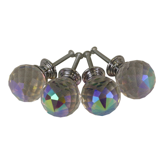 3cm-crystal-effect-doorknobs-spherical-set-of-4at Willow and Wine!