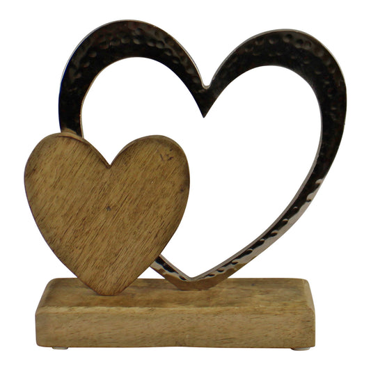 large-double-heart-on-wooden-base-ornamentat Willow and Wine!